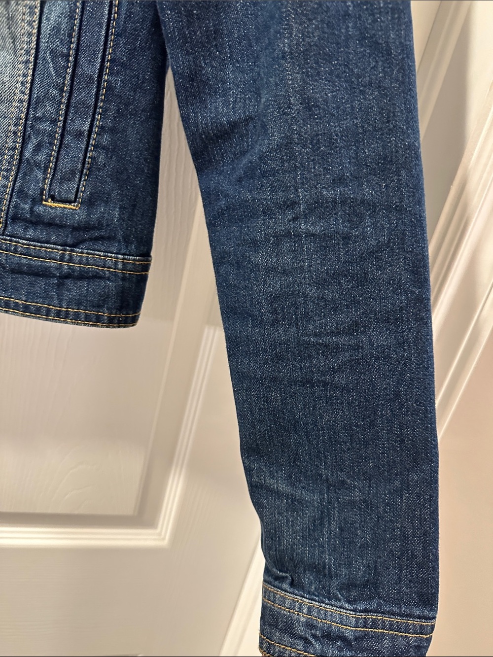 LIQUID JEANS Retro Classic Women's Distressed Denim Jacket Sz M Cool Fem Chic - Picture 10 of 13